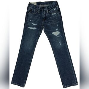 Abercrombie Kids Distressed Medium Wash The A&F Skinny Jeans Size 8